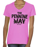 Pennine Way women's v-neck fitted t-shirt