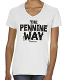 Pennine Way women's v-neck fitted t-shirt
