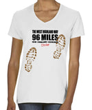 West Highland Way 'Sore Feet' women's v-neck fitted t-shirt