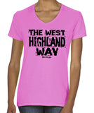 West Highland Way women's v-neck fitted t-shirt
