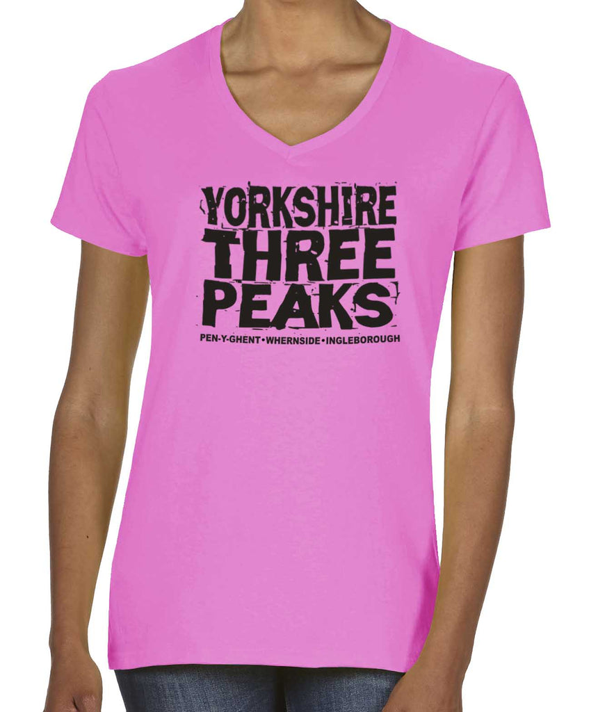 Yorkshire Three Peaks women's vneck fitted tshirt itrod