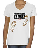 Yorkshire Wolds Way 'Sore Feet' women's v-neck fitted t-shirt