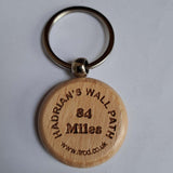 Hadrian's Wall Path Wooden Keyring