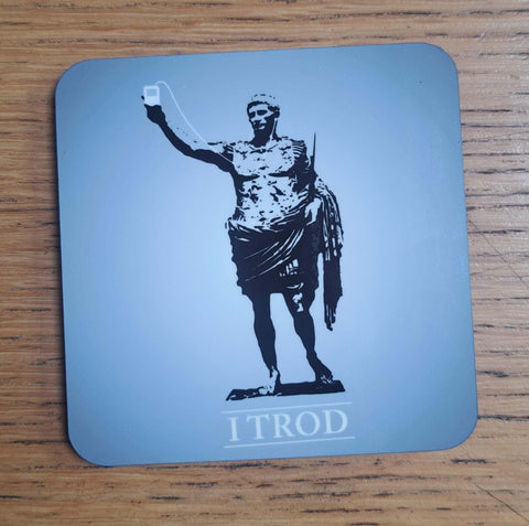 Coaster with statue design