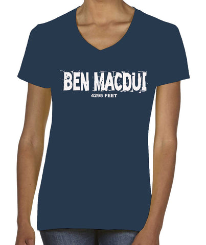 Ben Macdui women's v-neck fitted t-shirt