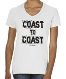 Coast to Coast women's v-neck fitted t-shirt