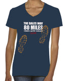Dales Way 'Sore Feet' women's v-neck fitted t-shirt