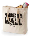 Hadrian's Wall canvas shopping bag