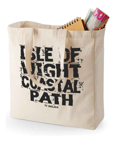Isle of Wight Coast Path canvas shopping bag