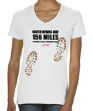 North Downs Way 'Sore Feet' women's v-neck fitted t-shirt