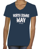North Downs Way women's v-neck fitted t-shirt