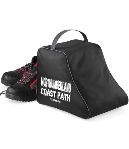 Northumberland Coast Path hiking boot bag