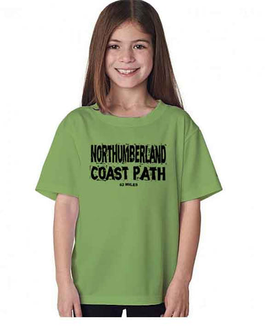 Northumberland Coast Path kid's t-shirt