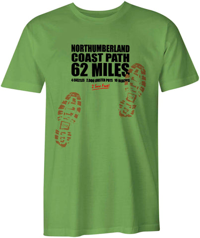 Northumberland Coast Path 'Sore Feet' t-shirt