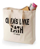 Offa's Dyke Path canvas shopping bag