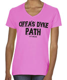 Offa's Dyke Path women's v-neck fitted t-shirt