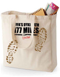 Offa's Dyke Path 'Sore Feet' canvas shopping bag