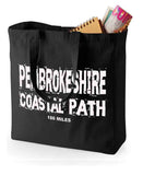 Pembrokeshire Coast Path canvas shopping bag