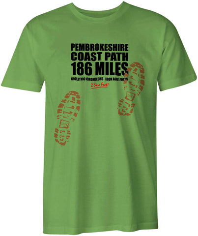 Pembrokeshire Coast Path 'Sore Feet' t-shirt