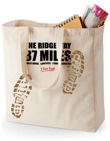 Ridgeway 'Sore Feet' canvas shopping bag