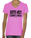 South West Coast Path women's v-neck fitted t-shirt