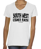 South West Coast Path women's v-neck fitted t-shirt