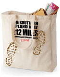 Southern Upland Way 'Sore Feet' canvas shopping bag