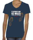 St Cuthbert's Way 'Sore Feet' women's v-neck fitted t-shirt