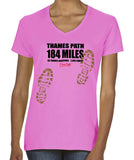 Thames Path 'Sore Feet' women's v-neck fitted t-shirt