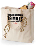 Yorkshire Wolds Way 'Sore Feet' canvas shopping bag