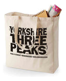 Yorkshire Three Peaks canvas shopping bag