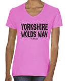 Yorkshire Wolds Way women's v-neck fitted t-shirt
